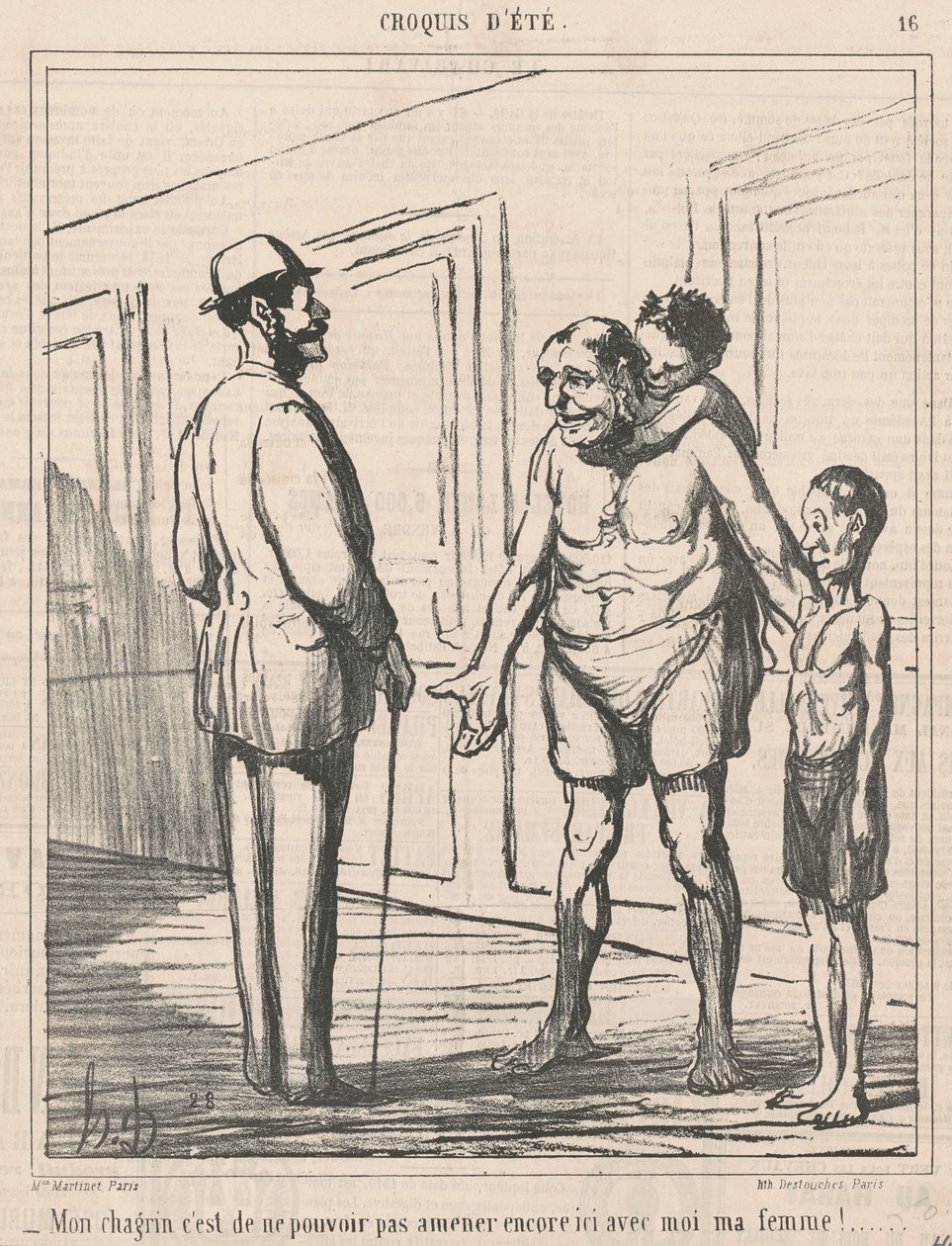 A bánatom az, hogy nem tudok... alkotó: Honoré Daumier