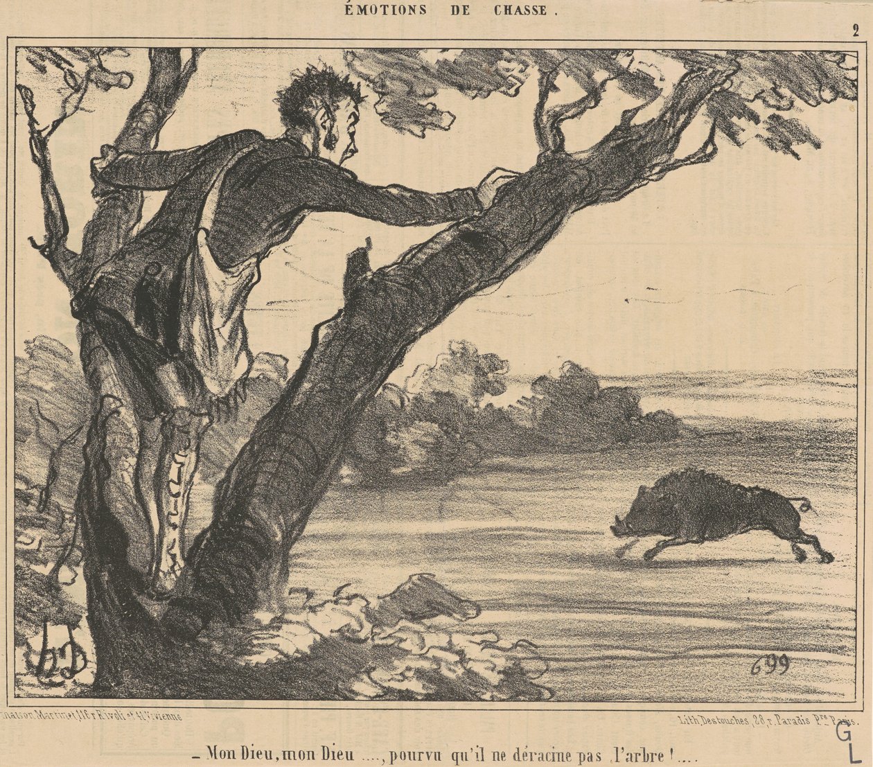Istenem, istenem... feltéve... alkotó: Honoré Daumier