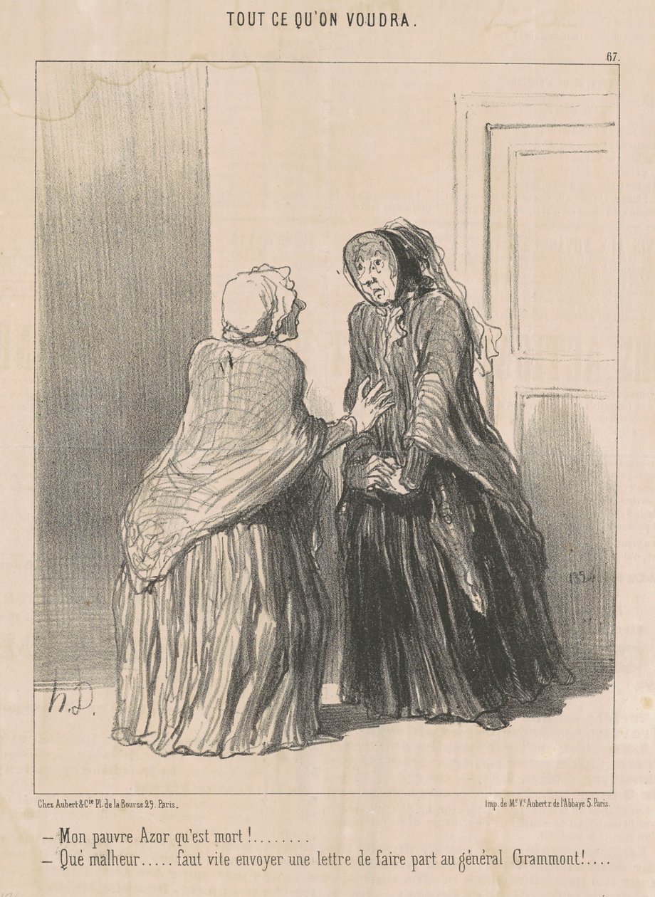 Szegény sólyom, aki meghalt! ... alkotó: Honoré Daumier