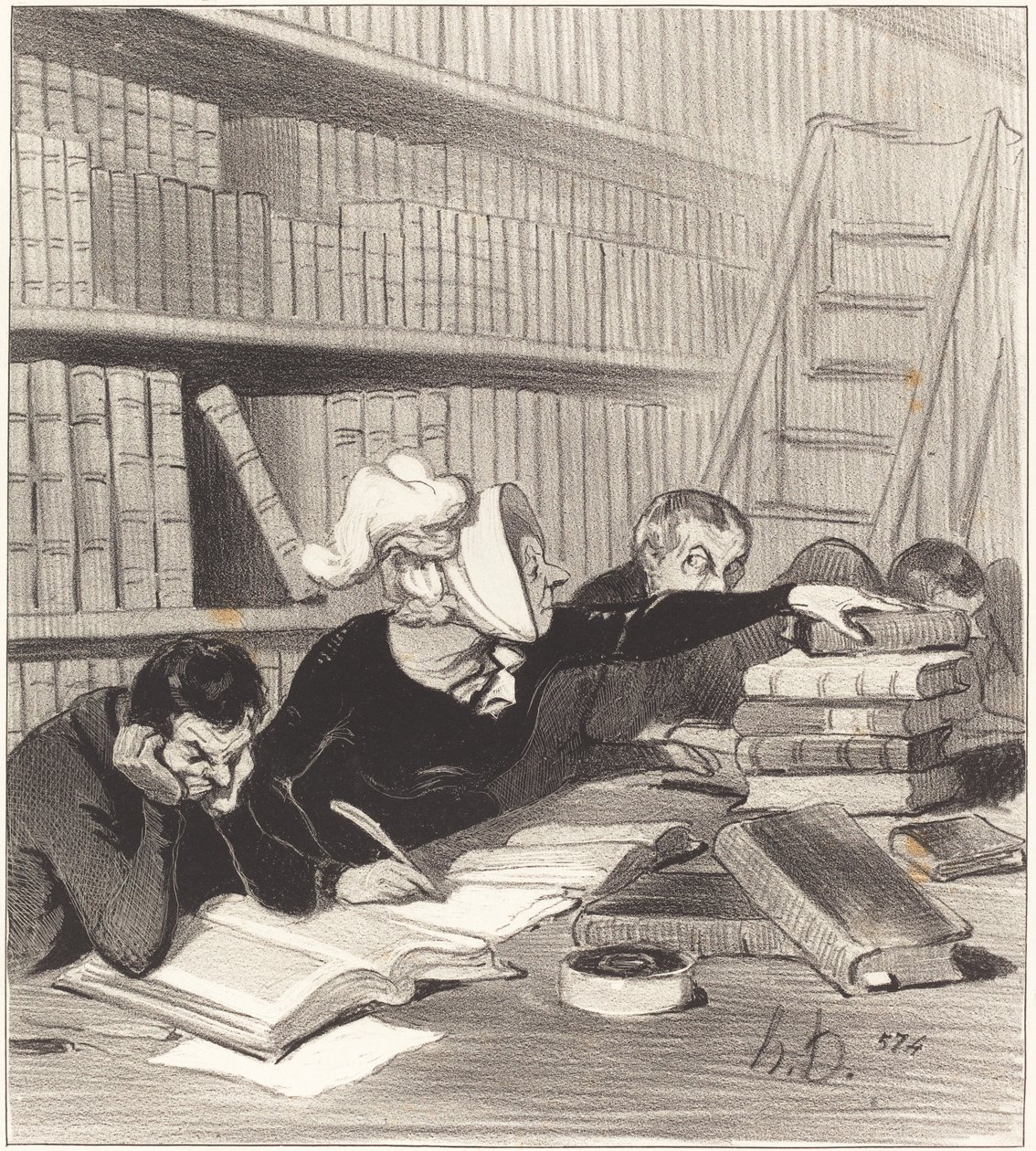 Uram, elnézést, ha egy kicsit zavarlak... alkotó: Honoré Daumier