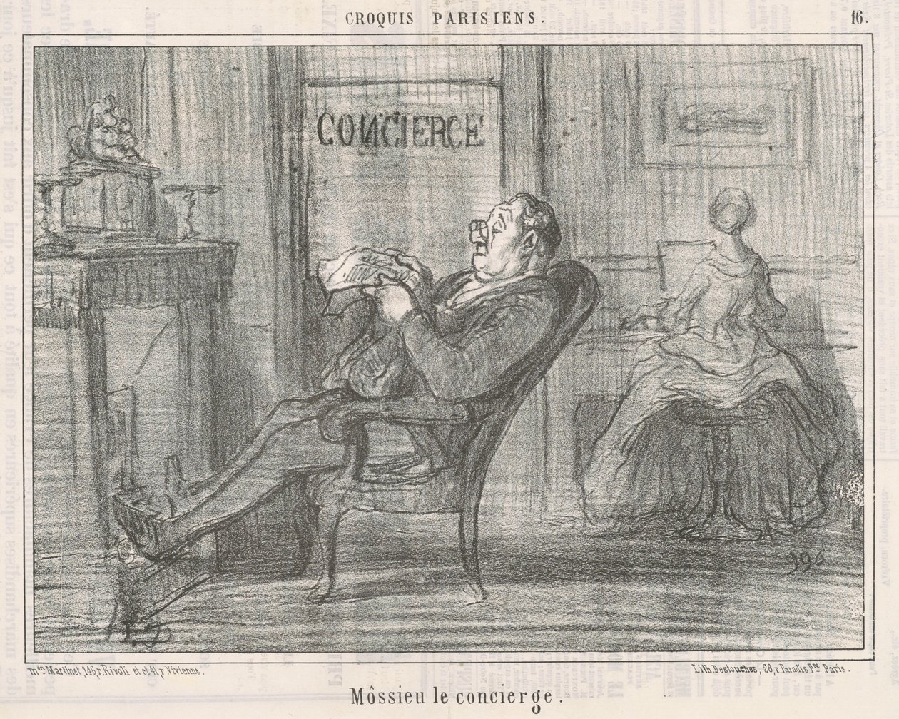 Mossie a házmester alkotó: Honoré Daumier