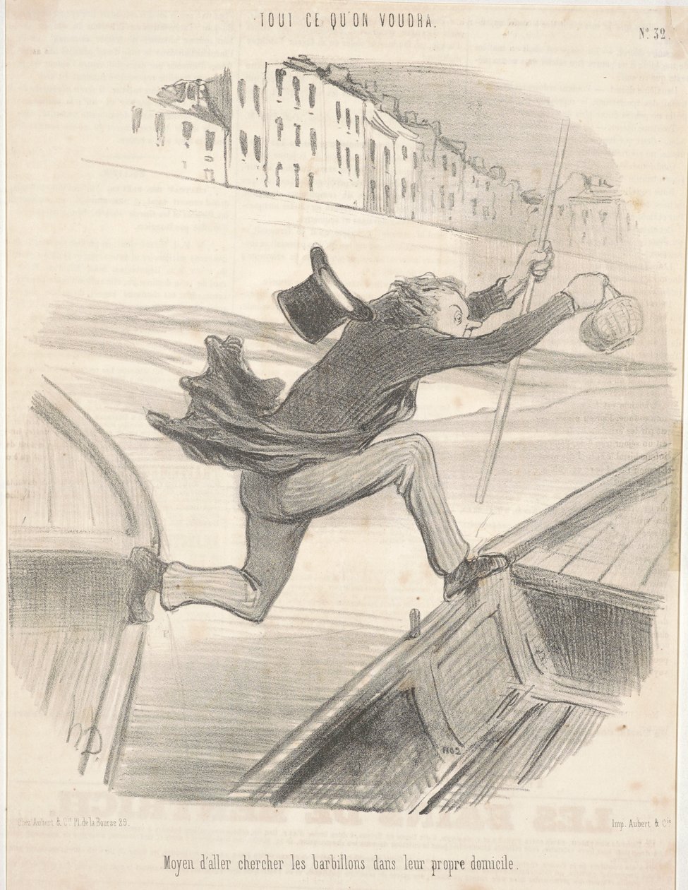 A márnák saját otthonukban történő elhozásának módja alkotó: Honoré Daumier