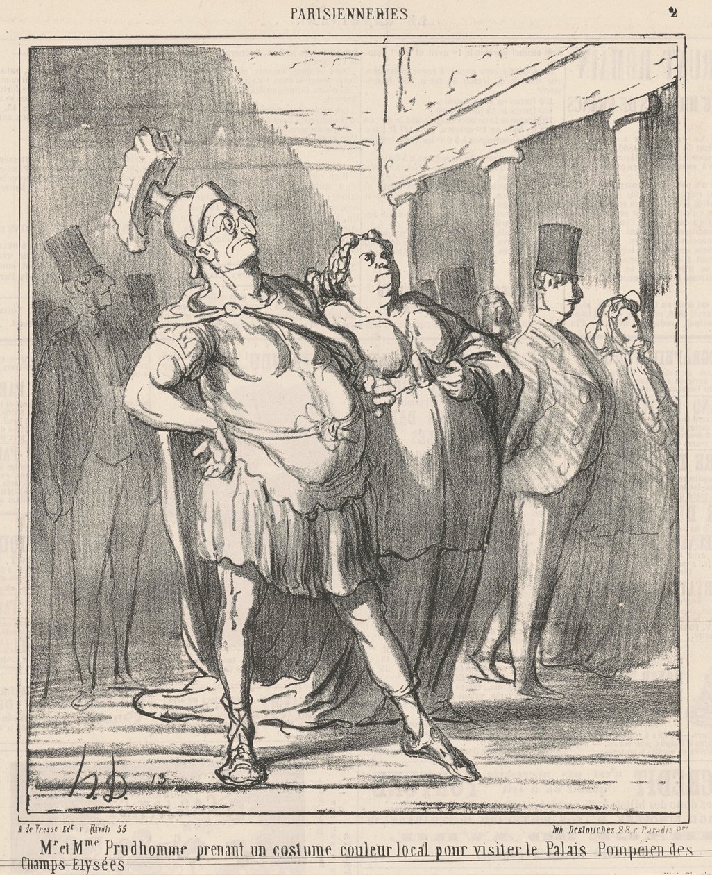Mr. és Mrs. Prudhomme egy ... alkotó: Honoré Daumier