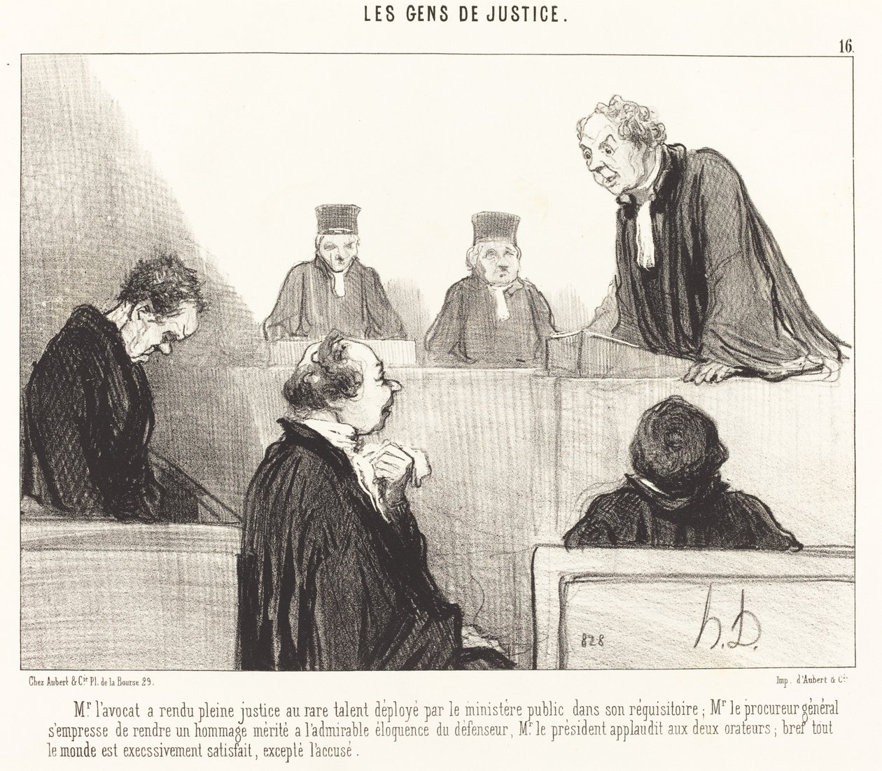 Ügyvéd úr teljes igazságot tett... alkotó: Honoré Daumier