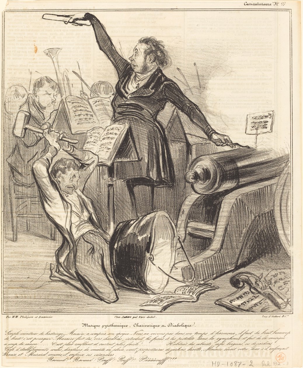 Pirotechnikai, charivarikus és ördögi zene alkotó: Honoré Daumier