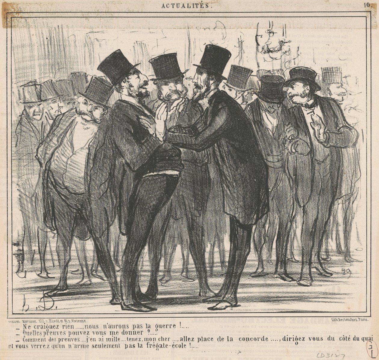 Semmitől se félj ... alkotó: Honoré Daumier