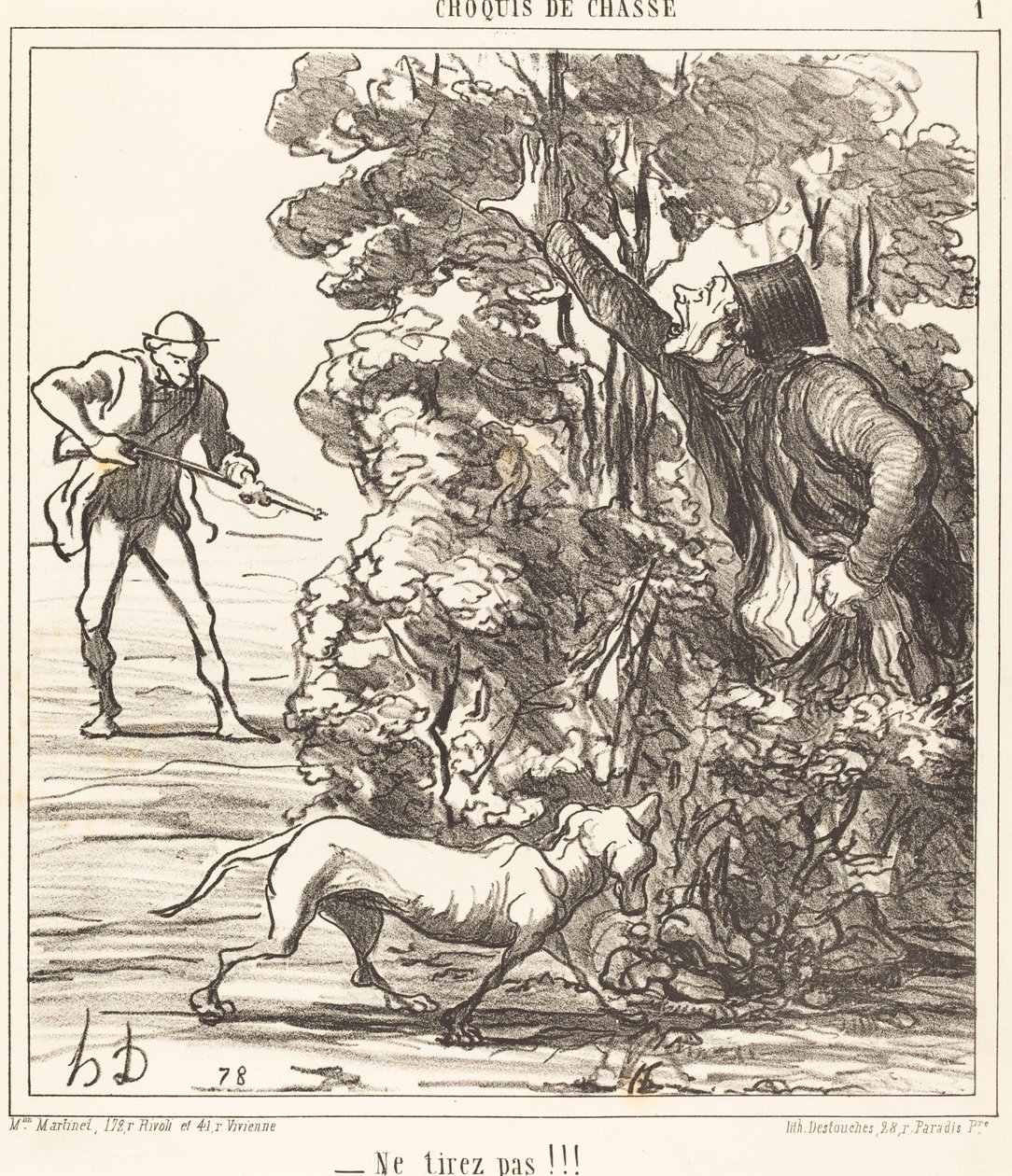 Ne húzd!!! alkotó: Honoré Daumier