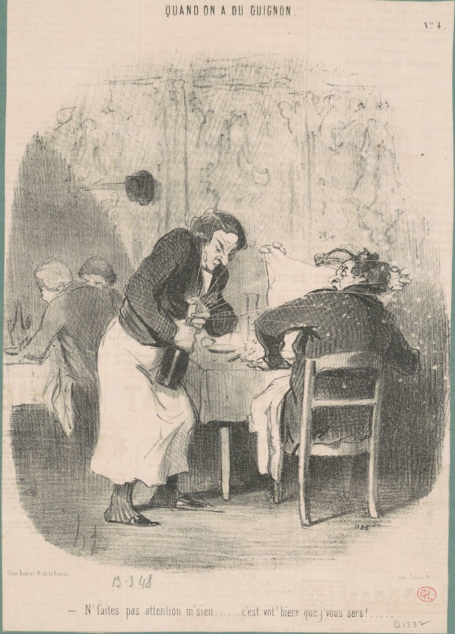 Ne figyeljen uram... alkotó: Honoré Daumier