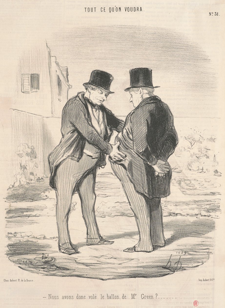 Szóval elloptuk a labdát Mr. Greentől? alkotó: Honoré Daumier