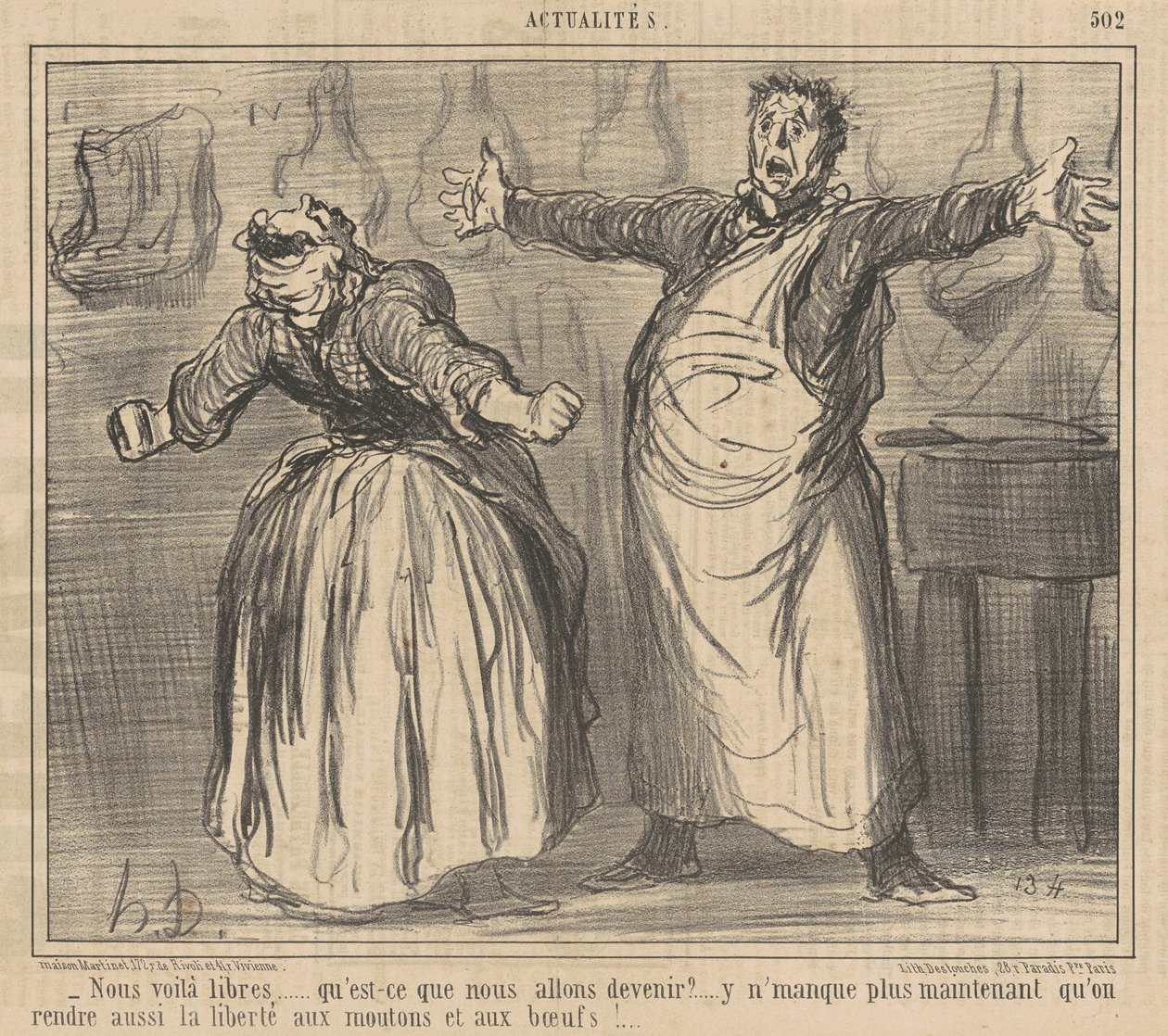 Szabadok vagyunk... alkotó: Honoré Daumier