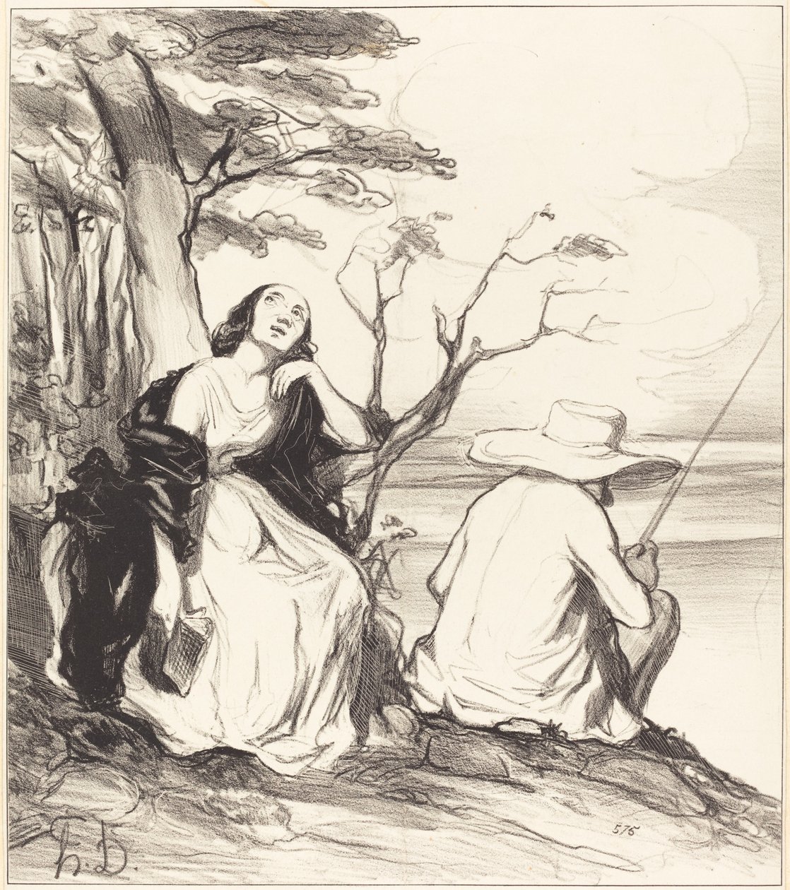 Ó fájdalom!... álmodtam... férjről... alkotó: Honoré Daumier