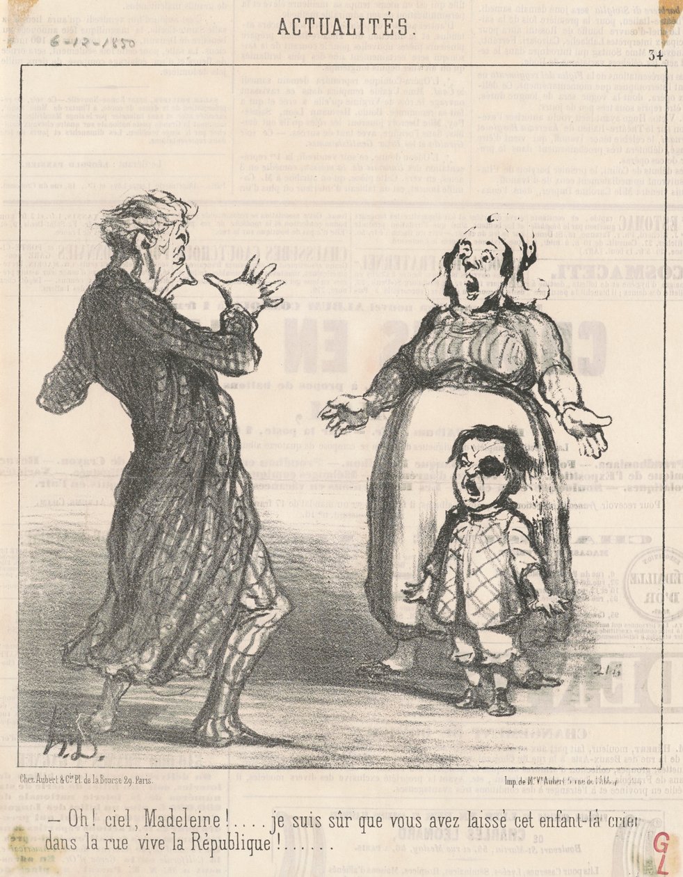 Ó! Mennyország Magdolna! ... alkotó: Honoré Daumier