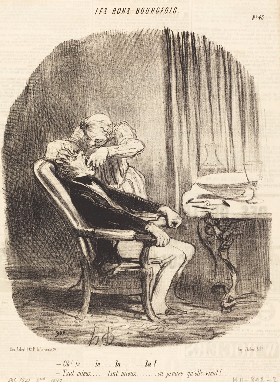 Ó! annál jobb... ez bizonyítja, hogy jön! alkotó: Honoré Daumier