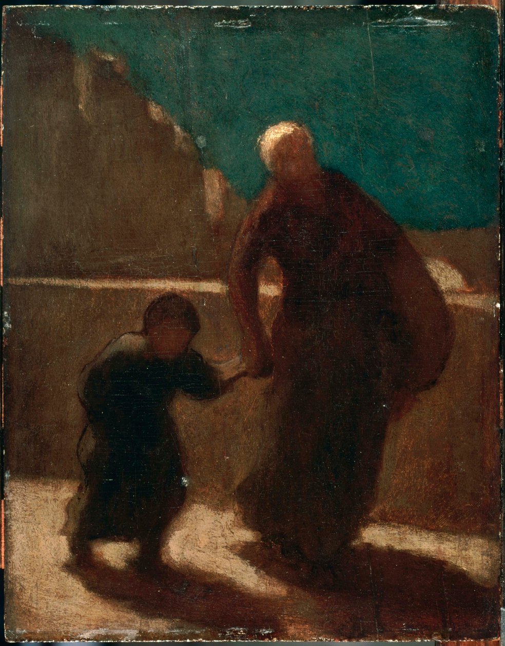 Egy hídon éjjel alkotó: Honoré Daumier