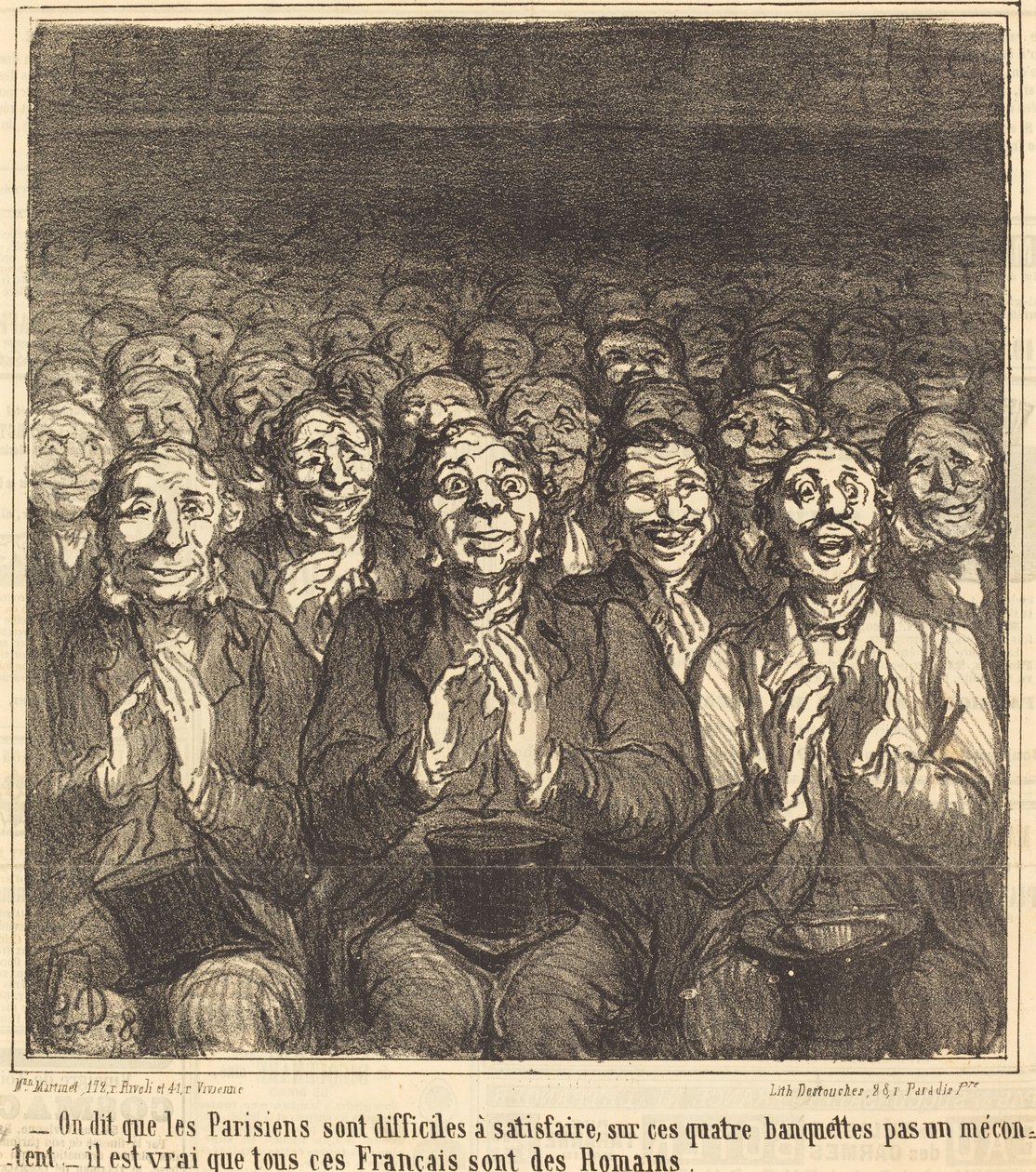 Azt mondják, a párizsiak... alkotó: Honoré Daumier