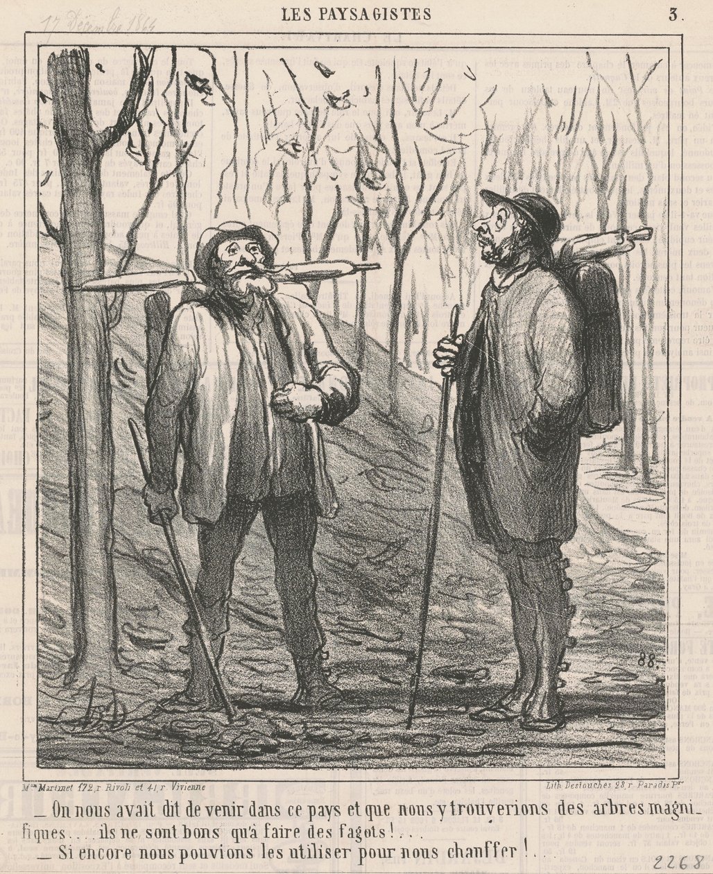 Azt mondták nekünk, hogy jöjjünk ebbe az országba... alkotó: Honoré Daumier