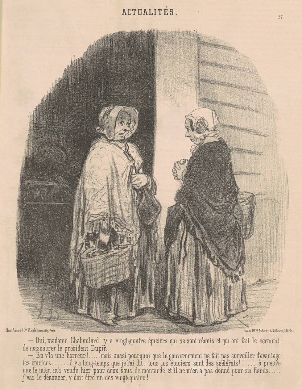 Igen, Mrs. Chaboulard... alkotó: Honoré Daumier