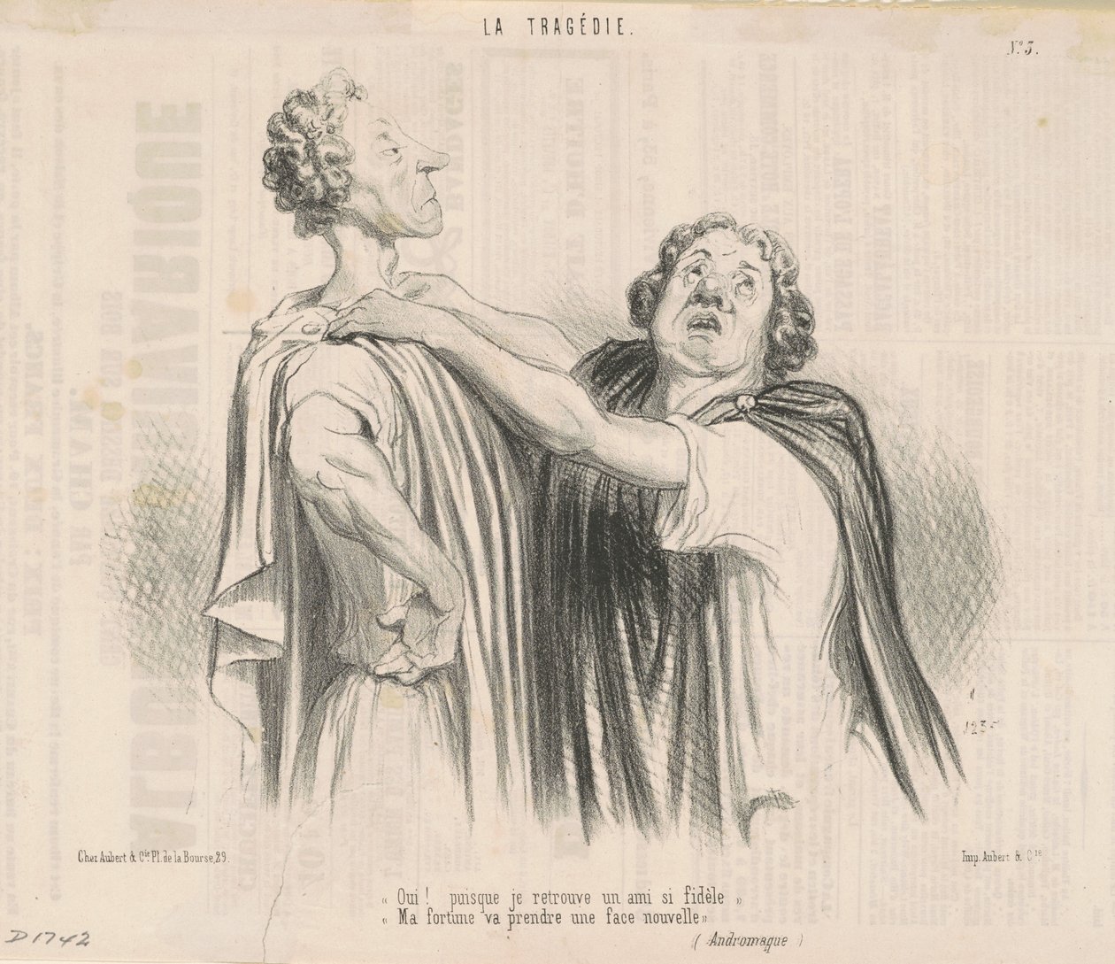 Igen! Mióta találtam egy ilyen hűséges barátot... alkotó: Honoré Daumier