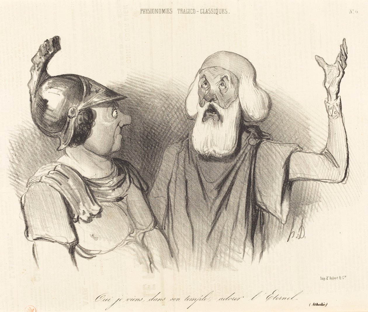 Igen, jövök a templomában... alkotó: Honoré Daumier