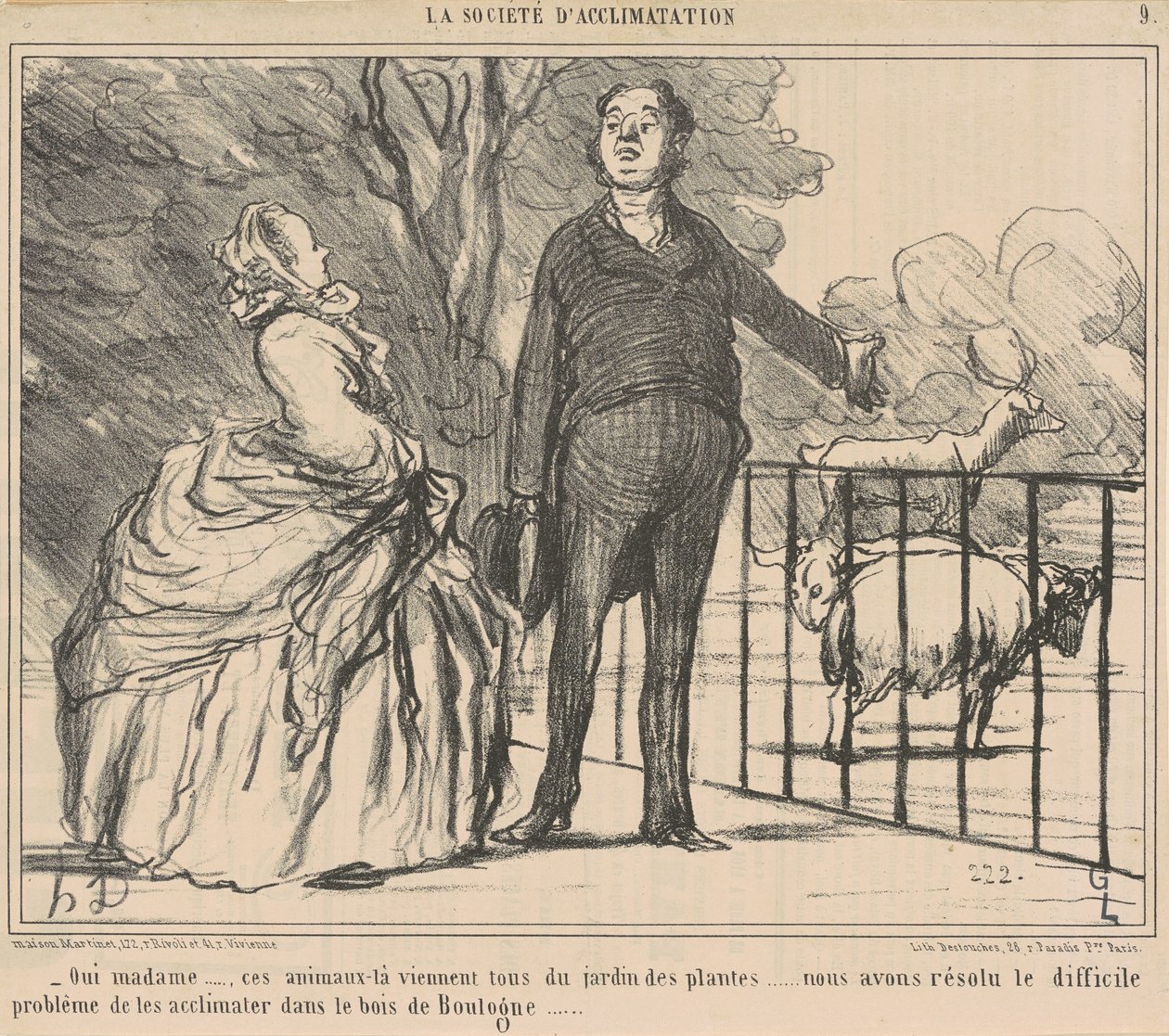 Igen, asszonyom... azok az állatok... alkotó: Honoré Daumier