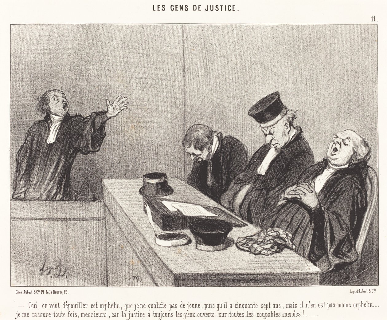 Igen, ki akarjuk rabolni ezt az árvát... alkotó: Honoré Daumier