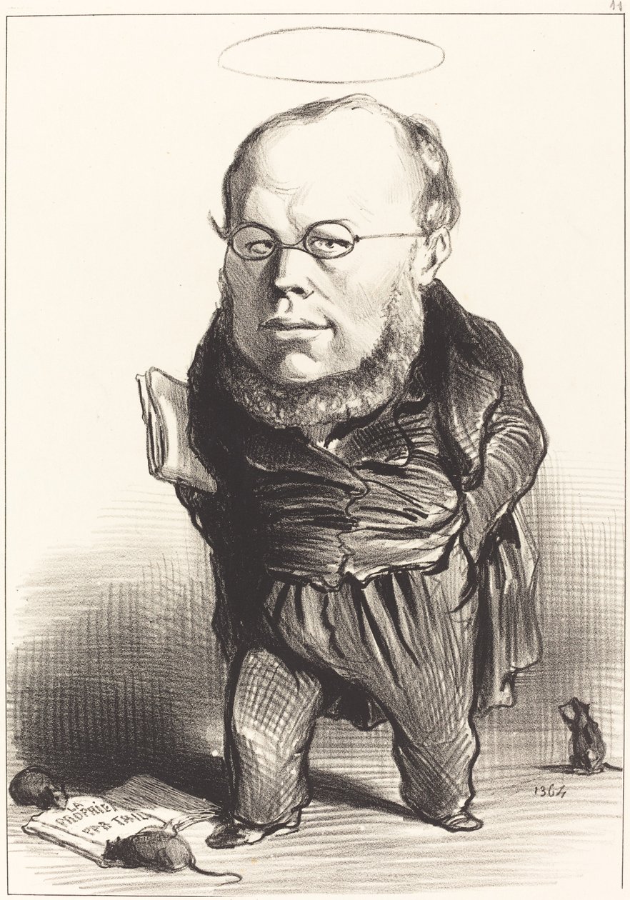 P. J. Proudhon alkotó: Honoré Daumier