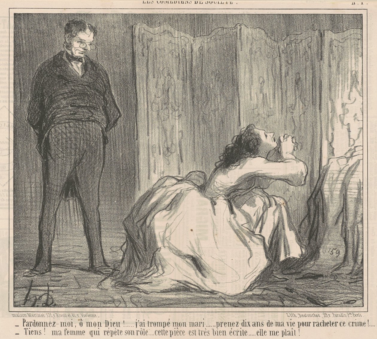 Bocsáss meg, istenem! ... alkotó: Honoré Daumier