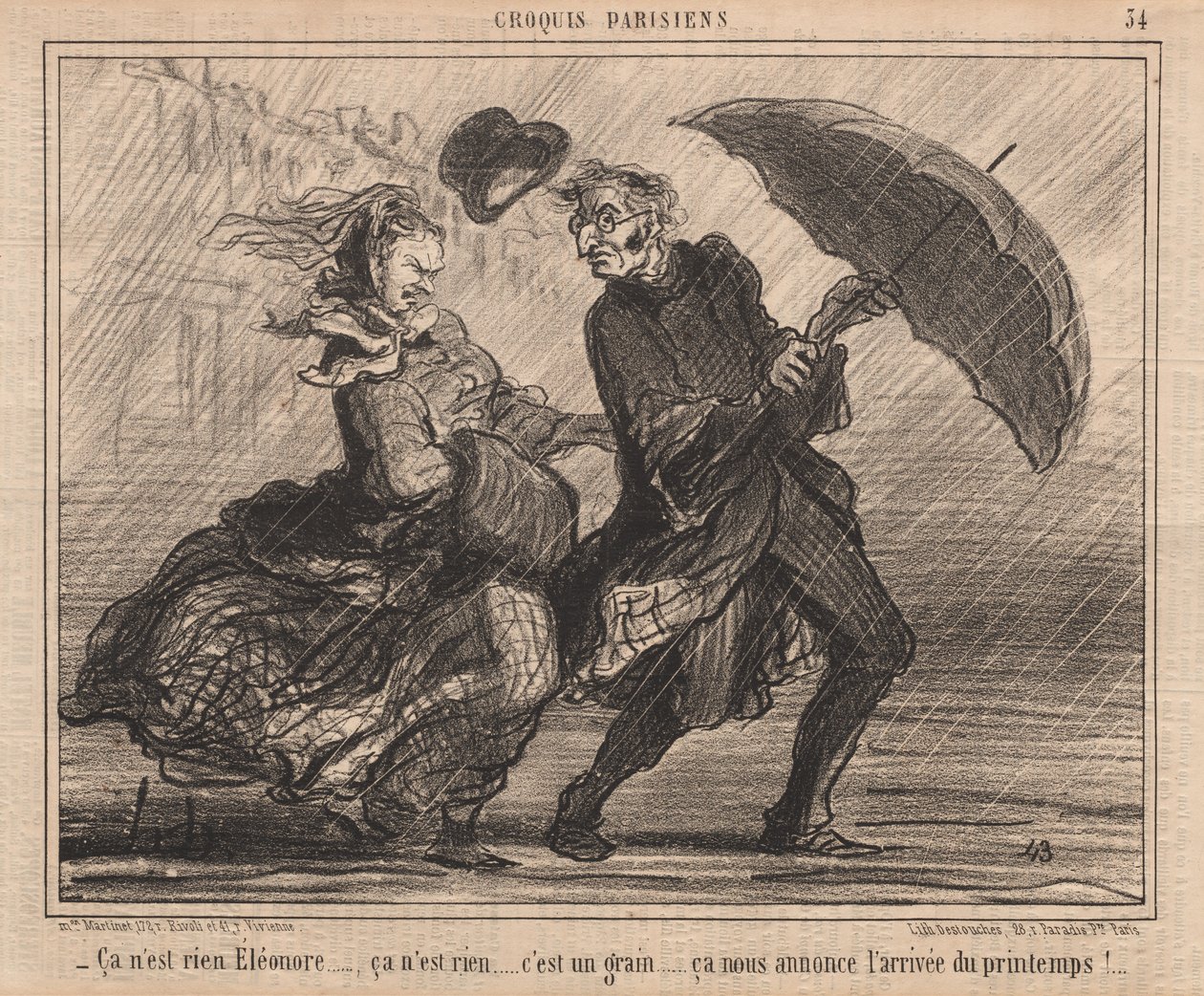 Párizsi vázlatok: Ez semmi, Eleanor alkotó: Honoré Daumier