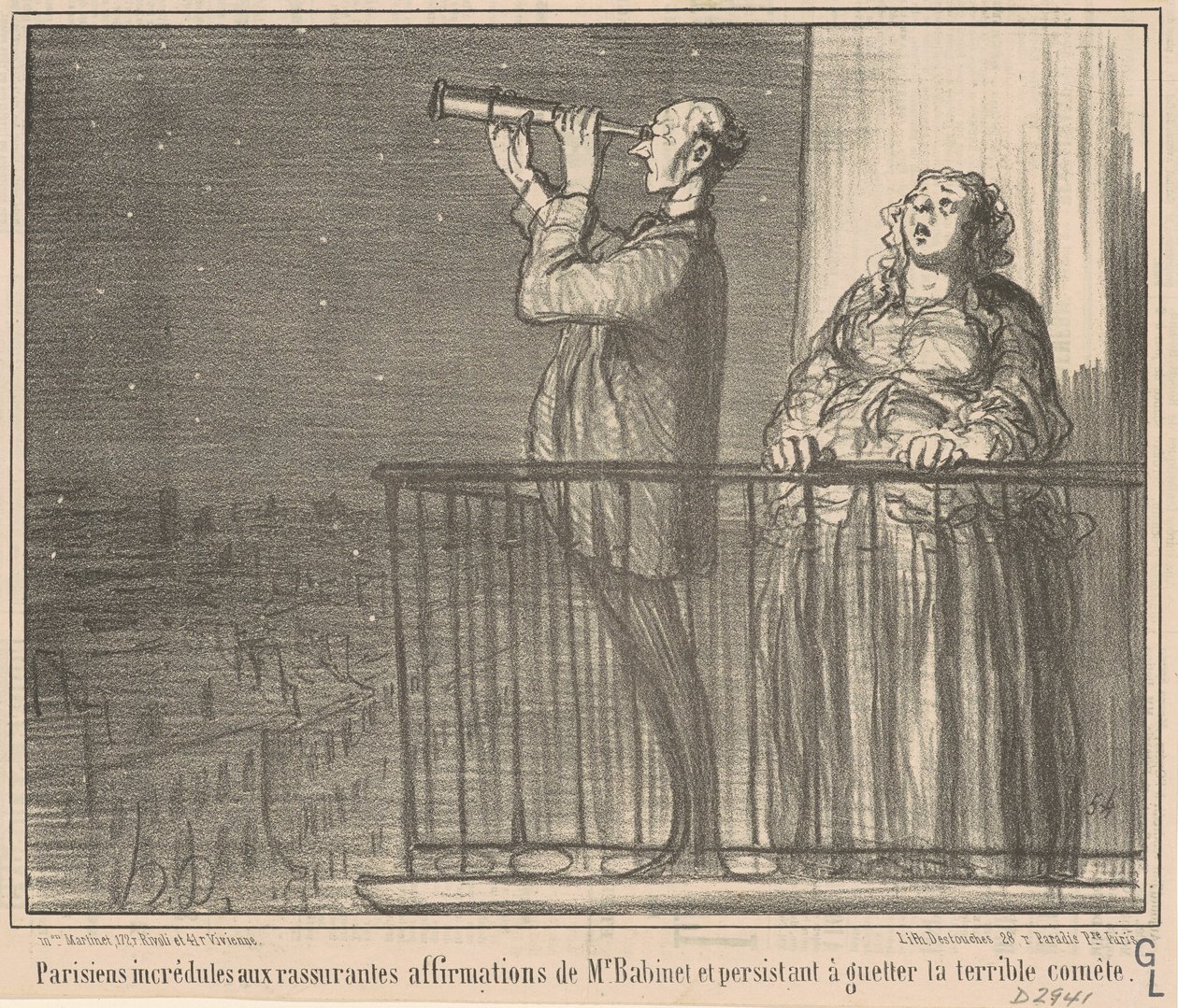 Hitetlen párizsiak... alkotó: Honoré Daumier