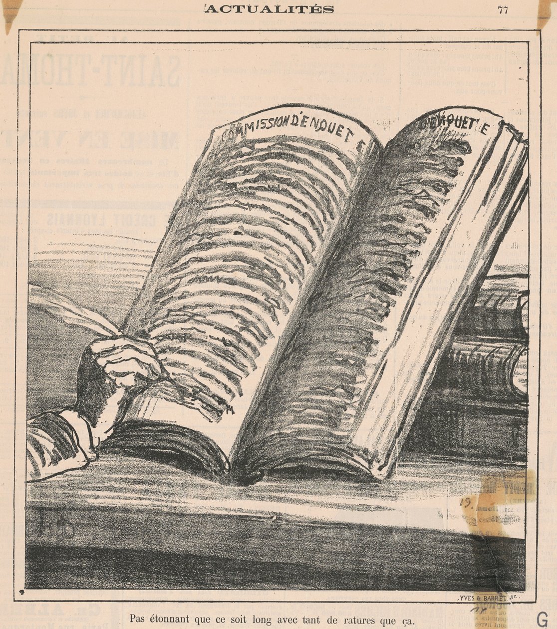 Nem csoda, hogy hosszú... alkotó: Honoré Daumier