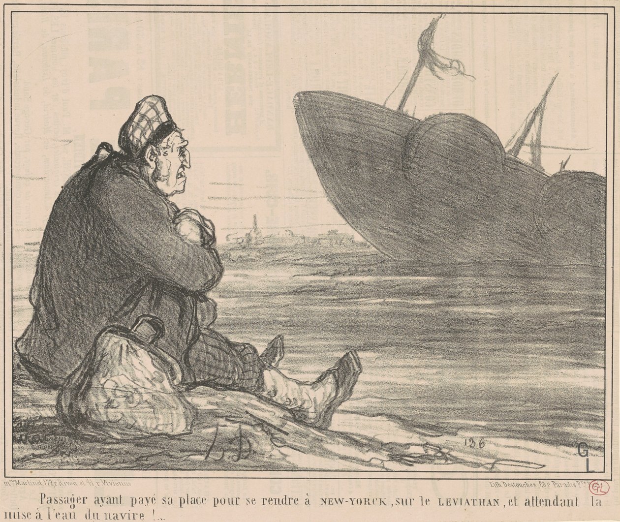 Utas, aki fizetett... hogy New Yorkba menjen alkotó: Honoré Daumier