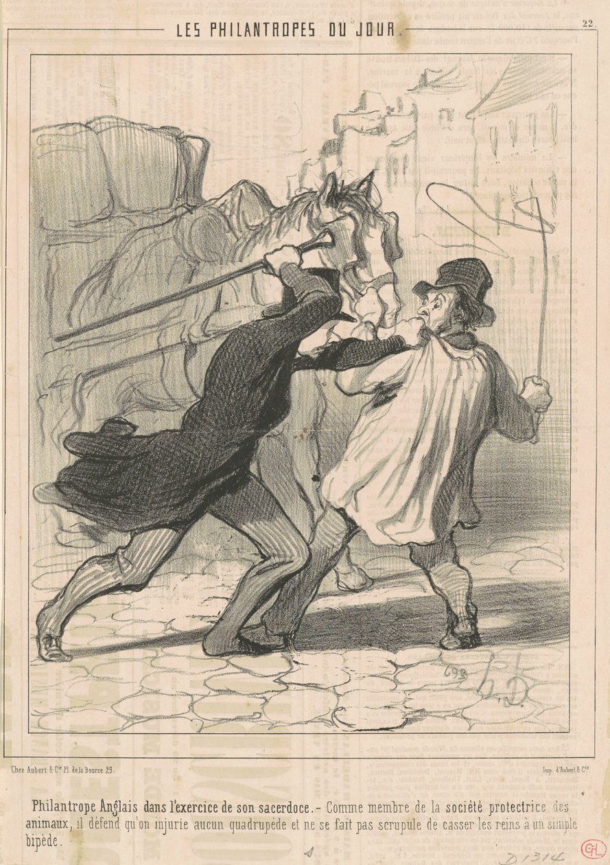 Angol filantróp a gyakorlatban ... alkotó: Honoré Daumier