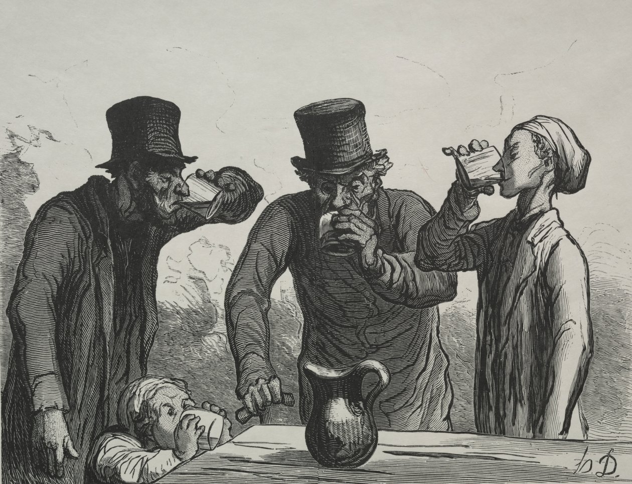 Az ivó élettana: A négy korszak alkotó: Honoré Daumier