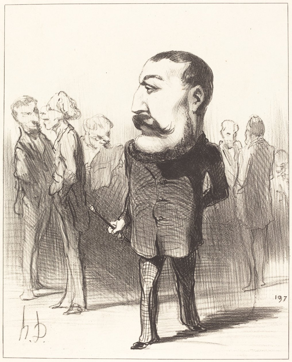 Pierre-Napoleon Bonaparte alkotó: Honoré Daumier