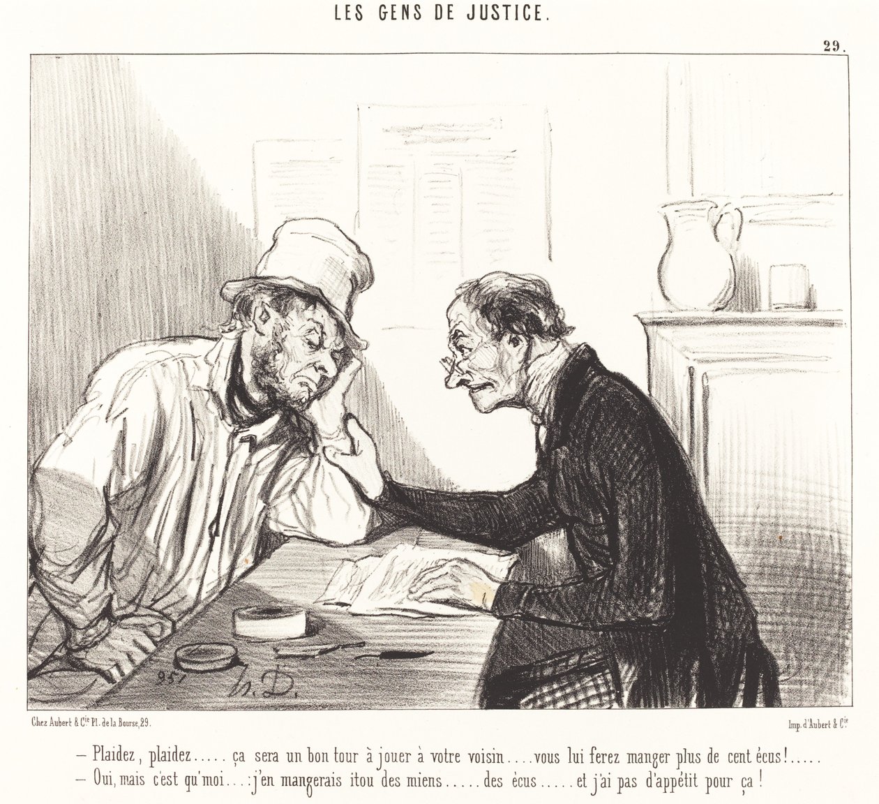Könyörgöm... jó trükk lesz... alkotó: Honoré Daumier