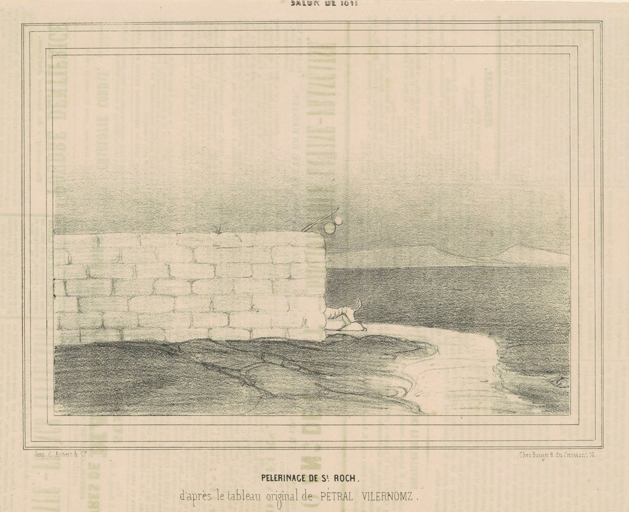Szent Rókus zarándoklat alkotó: Honoré Daumier
