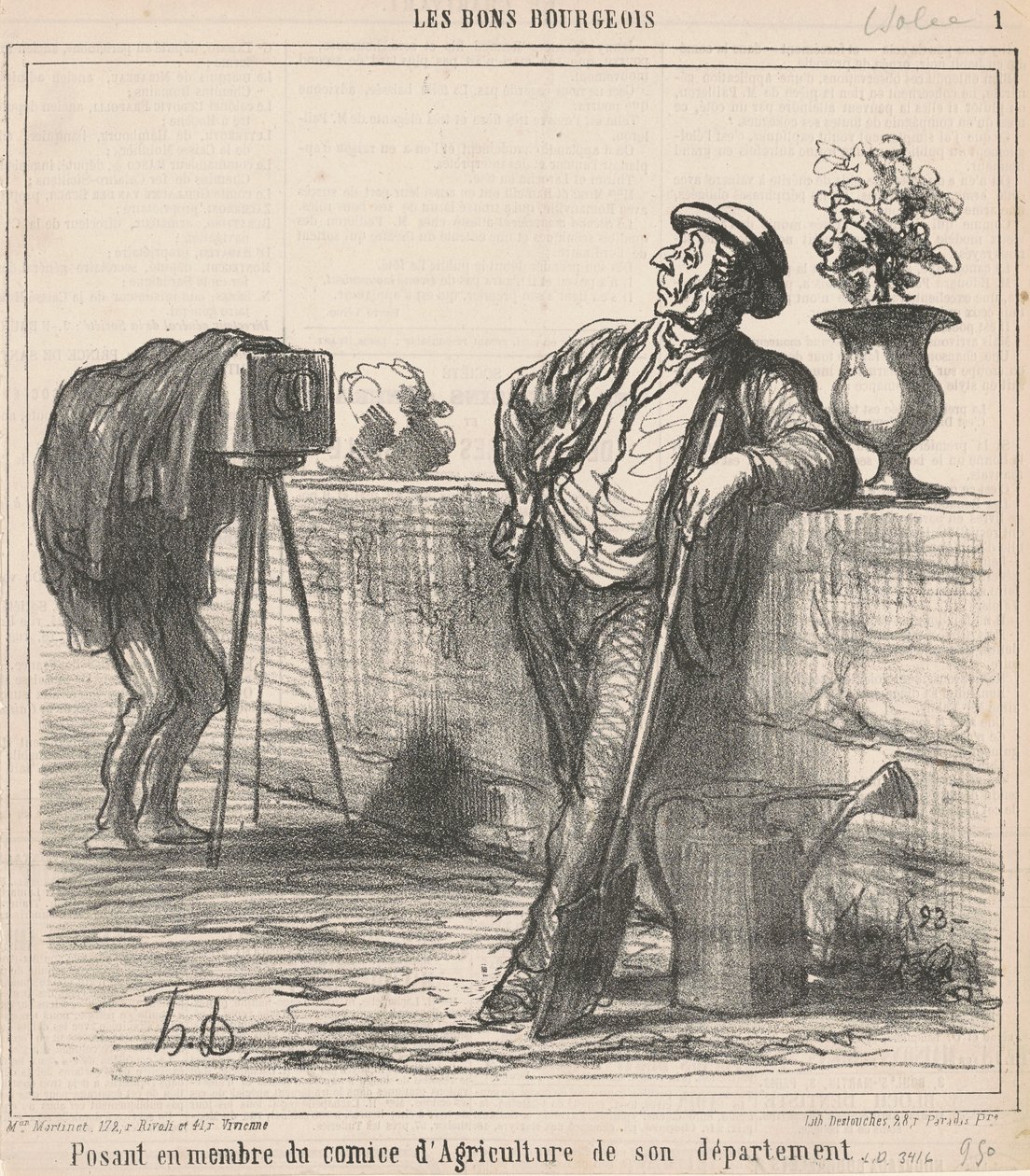 A mezőgazdasági bizottság tagjaként kiadva magát... alkotó: Honoré Daumier