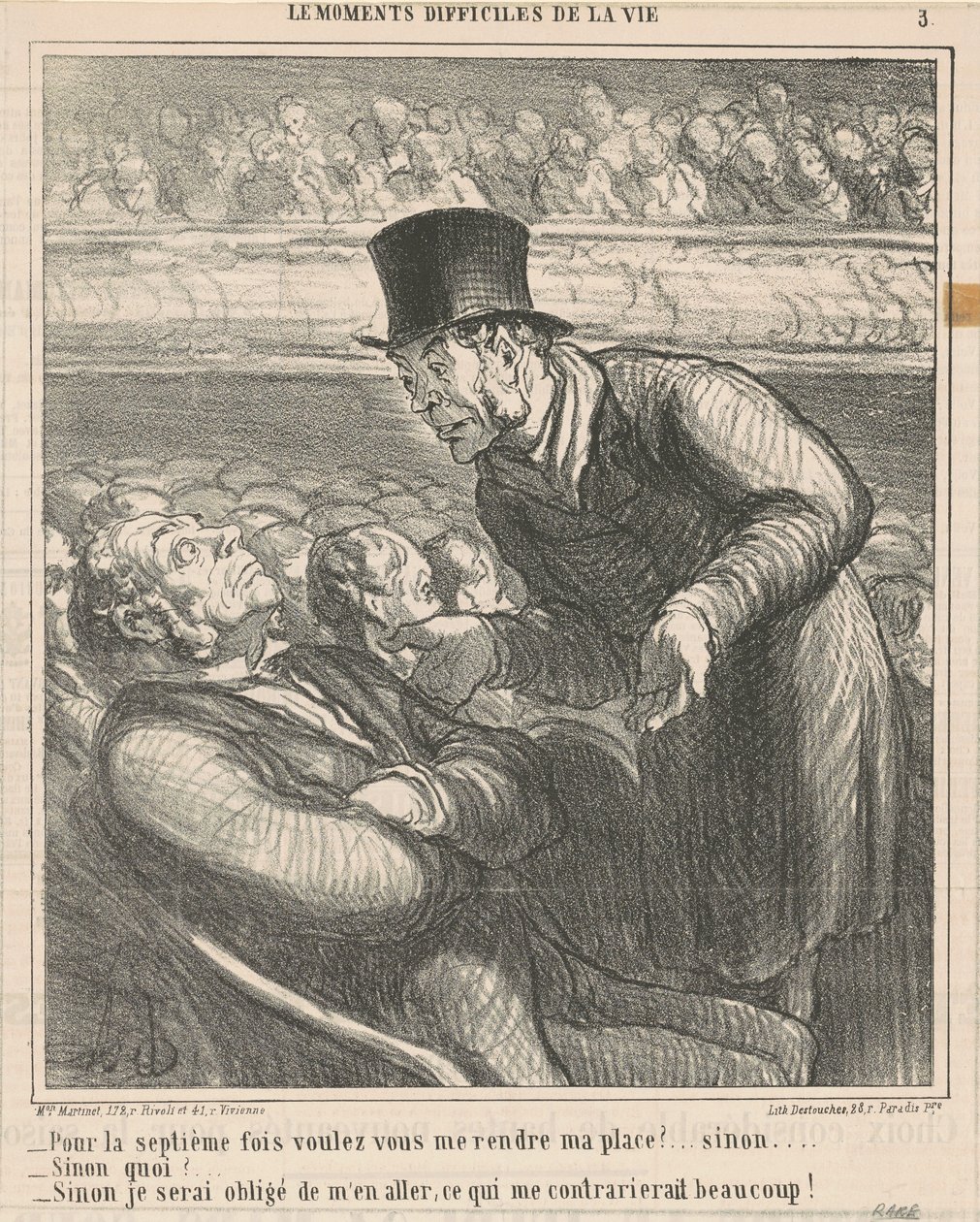 Hetedik alkalommal adsz vissza... alkotó: Honoré Daumier