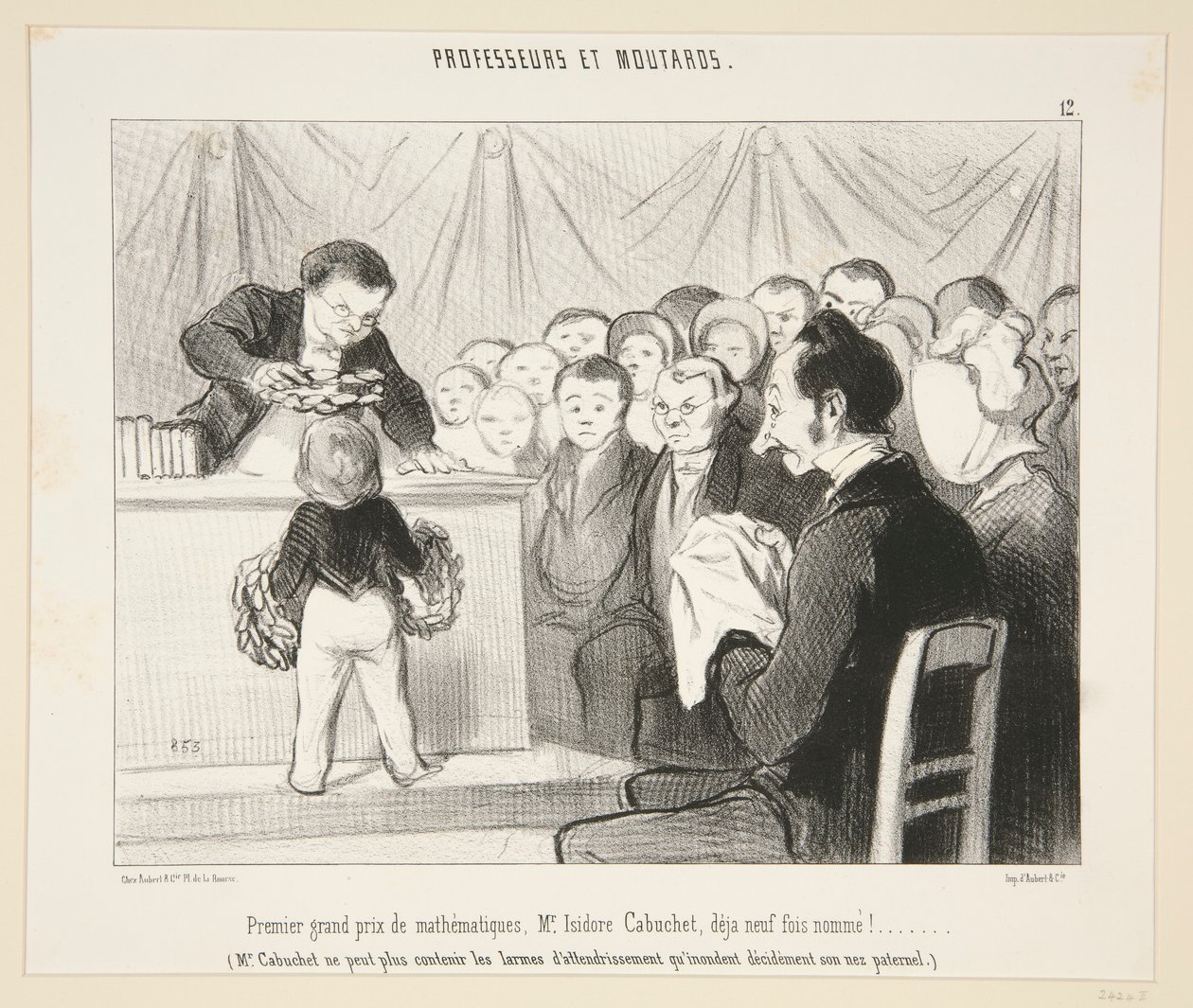 Az első matematikai fődíj, Mr. Isidore Cabuchet?. 12. a professzorok és mustárok között alkotó: Honoré Daumier