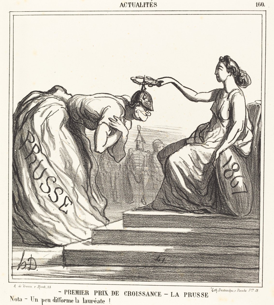 Első növekedési díj - Poroszország alkotó: Honoré Daumier