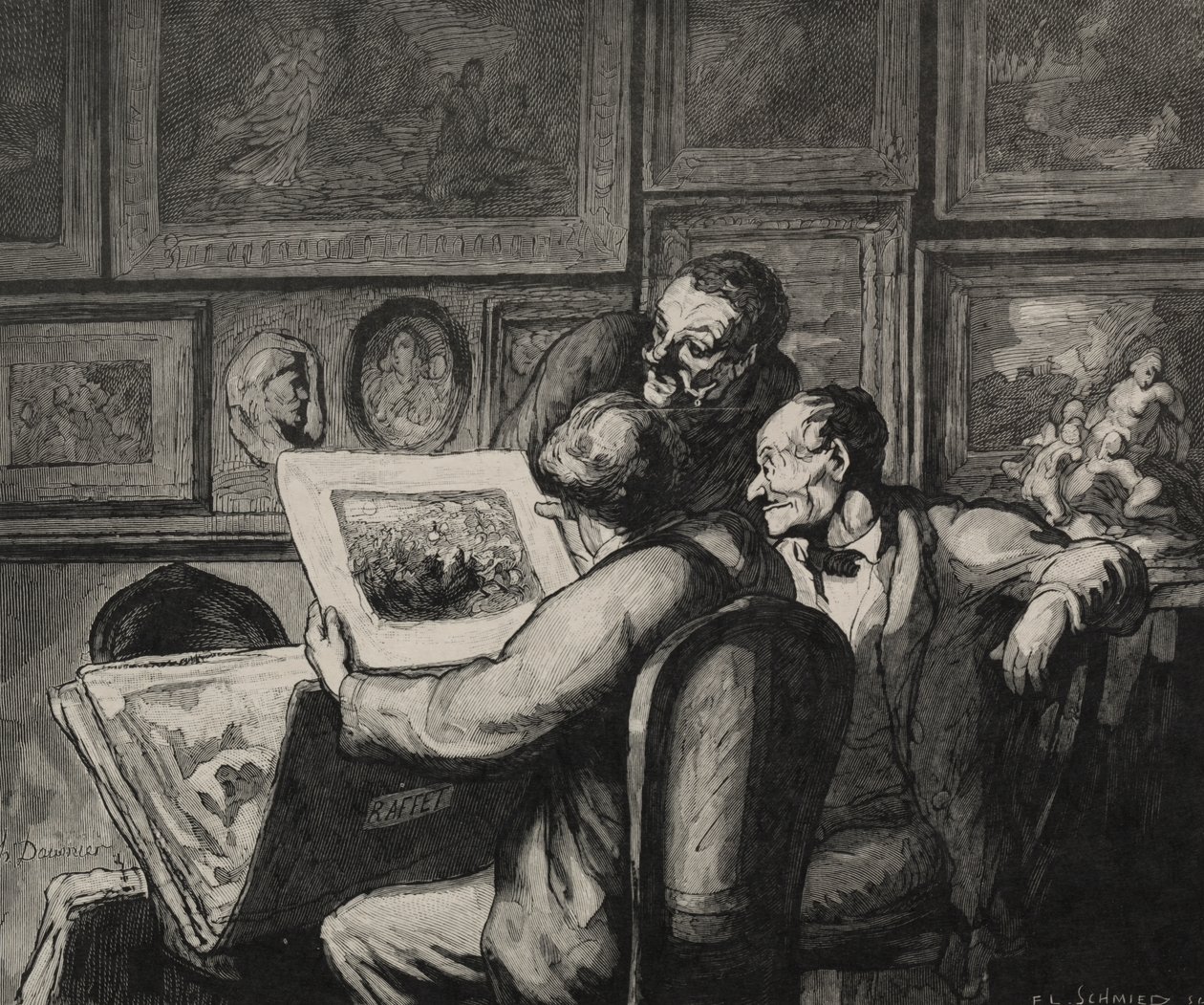 Nyomtatásrajongók alkotó: Honoré Daumier