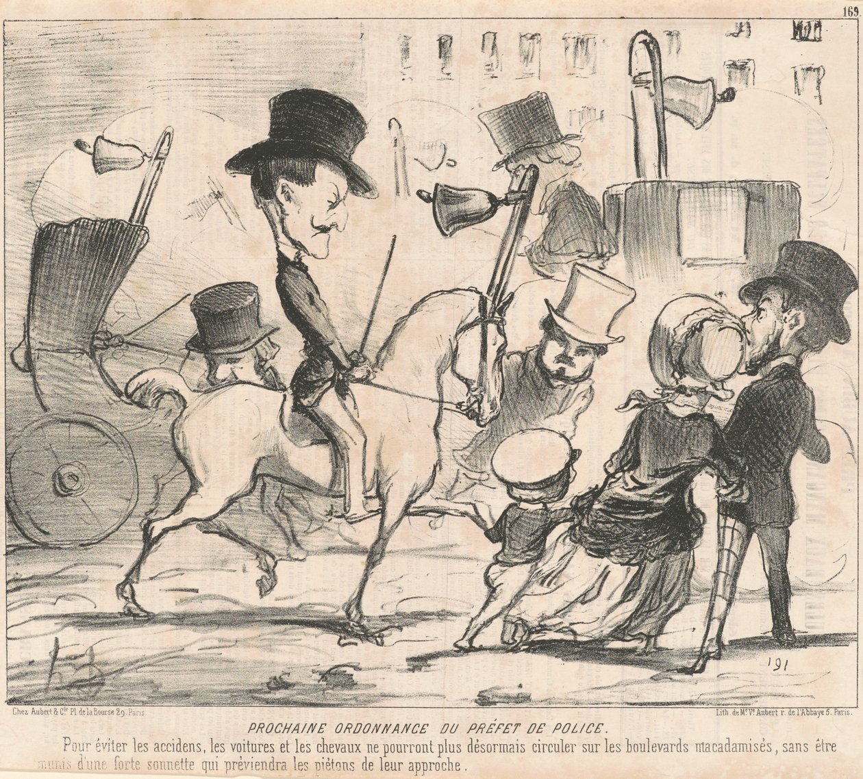 A rendőrprefektus következő parancsa alkotó: Honoré Daumier