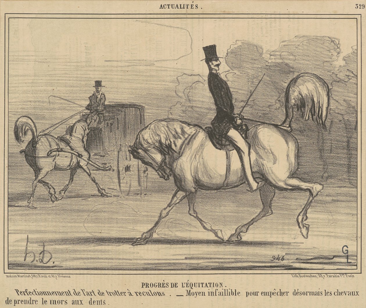 A lovaglás fejlődése alkotó: Honoré Daumier