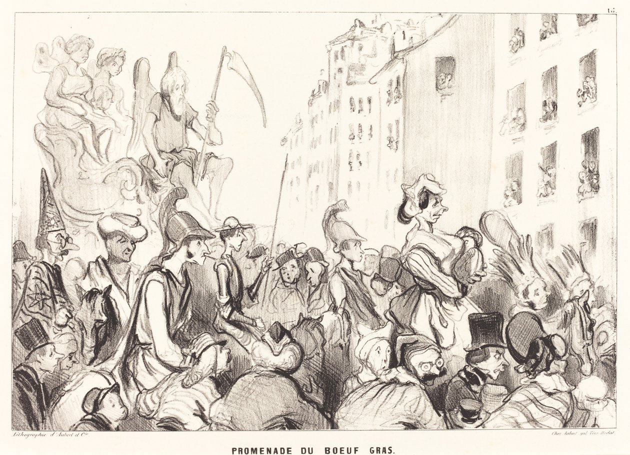 Hízott ökör séta alkotó: Honoré Daumier