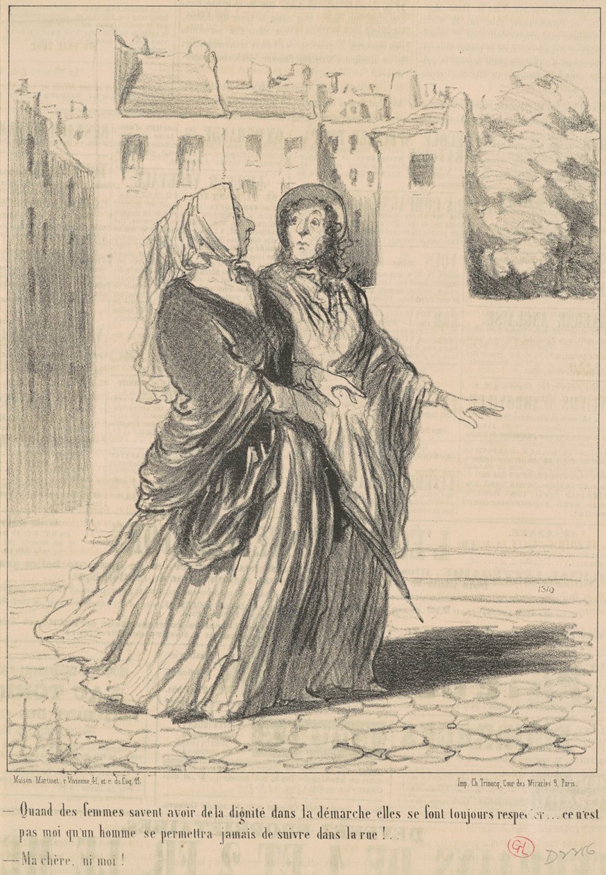 Amikor a nők tudják, hogyan kell... alkotó: Honoré Daumier
