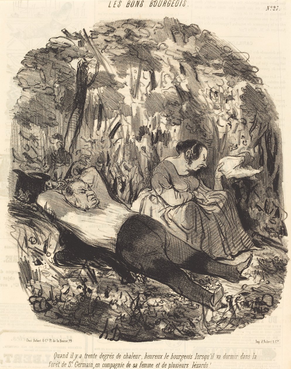 Amikor harminc fok van... alkotó: Honoré Daumier