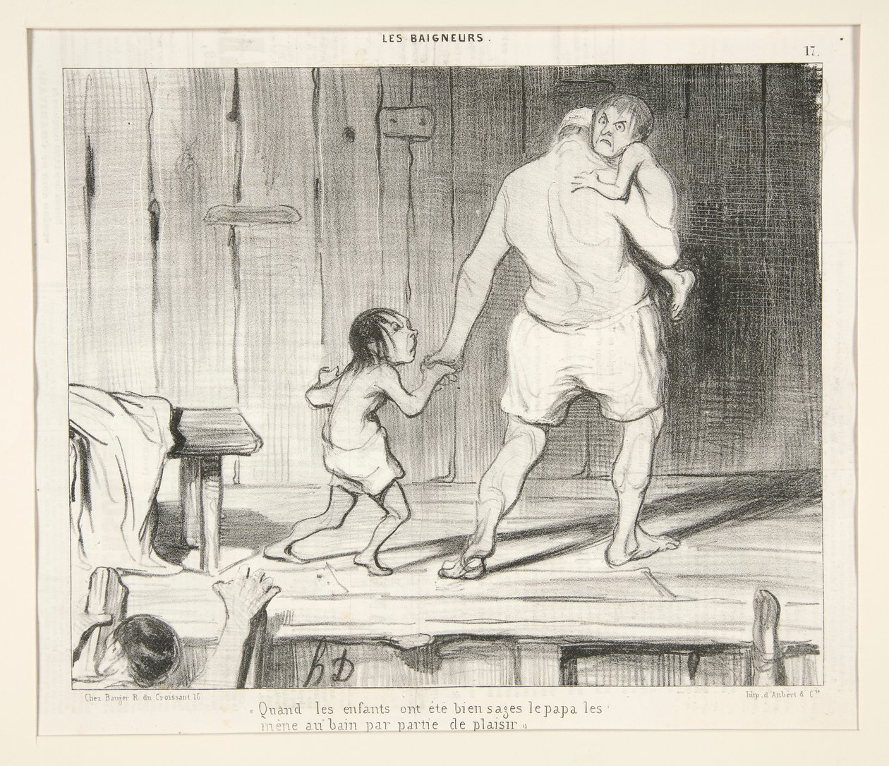 Amikor a gyerekek jól viselkedtek alkotó: Honoré Daumier