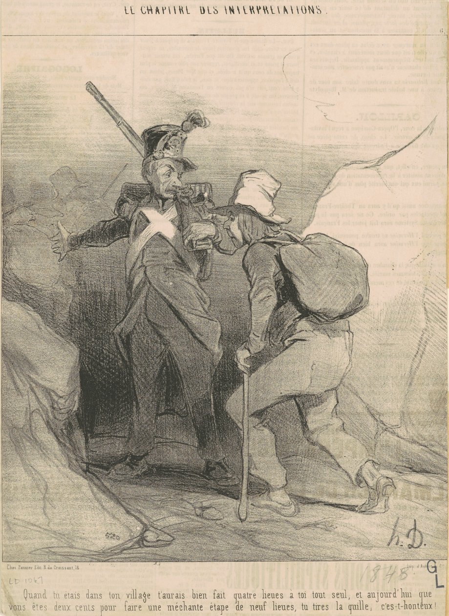 Amikor a faludban lennél, akkor... alkotó: Honoré Daumier