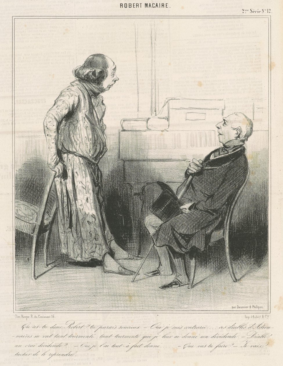 Mi van veled, Robert? ... alkotó: Honoré Daumier