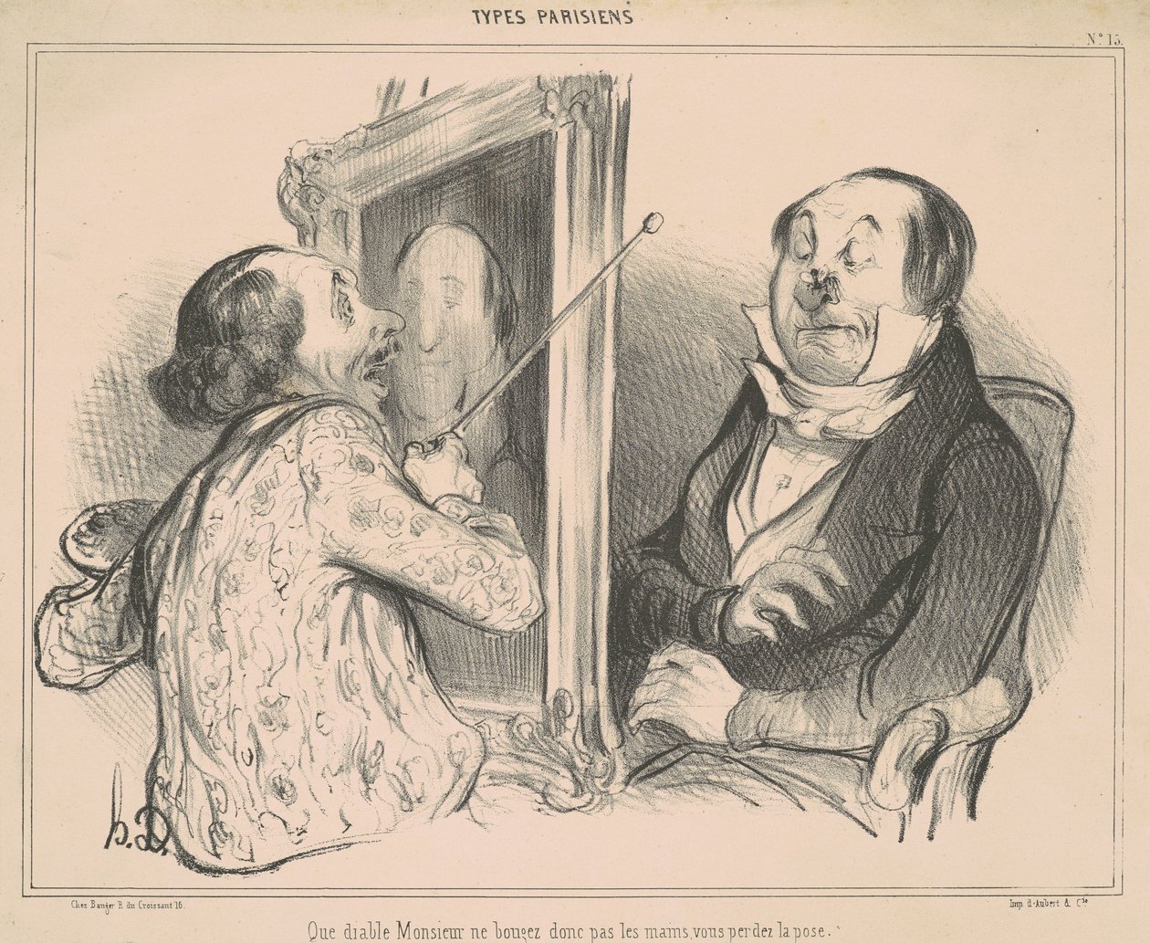 Mi az ördög, uram meg ne mozduljon... alkotó: Honoré Daumier